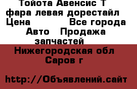 Тойота Авенсис Т22 фара левая дорестайл › Цена ­ 1 500 - Все города Авто » Продажа запчастей   . Нижегородская обл.,Саров г.